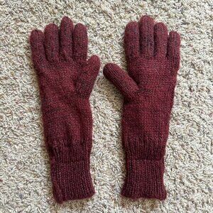 Muk Luks‎ Red Sequin Long Gloves